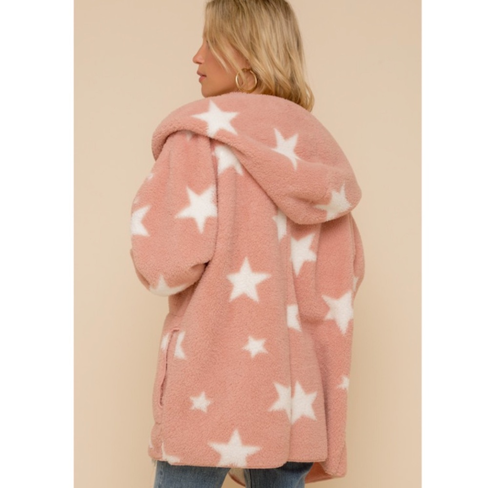 Hem & Thread Pink Star Jacket - Picture 3 of 6